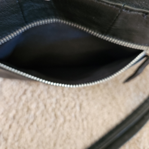 NWOT ANTROPOLOGIE DAY & MOOD BLACK LEATHER CROSSBODY - Picture 6 of 7